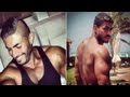 شاهد الفنان خالد سليم يستعرض عضلاته المفتولة فى الجيم وعلى البحر ومعه أحمد السقا