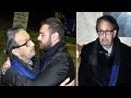 نور الشريف يظهر بوجه شاحب جدا ومعه كوكبة من النجوم فى عزاء والد عمرو يوسف