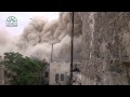 بالفيديو.. "زلزال" متفجرات يمحو "كارلتون" حلب من الوجود