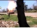 بالفيديو .. شاب سوري يفجر دبابة بمفرده